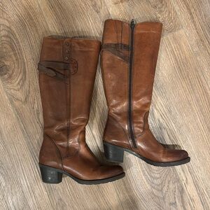 Clarks Artisan Women's Maymie Stellar Leather Tall Knee-High Boots